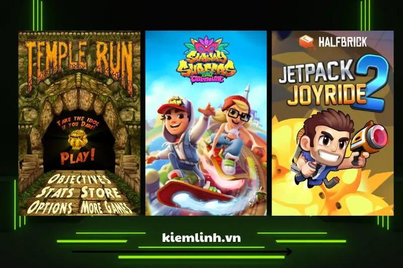 So sánh Subway Surfers với các game cùng thể loại